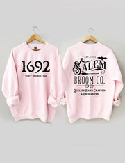 Women's Plus Size Salem Broom Co Halloween Sweatshirt