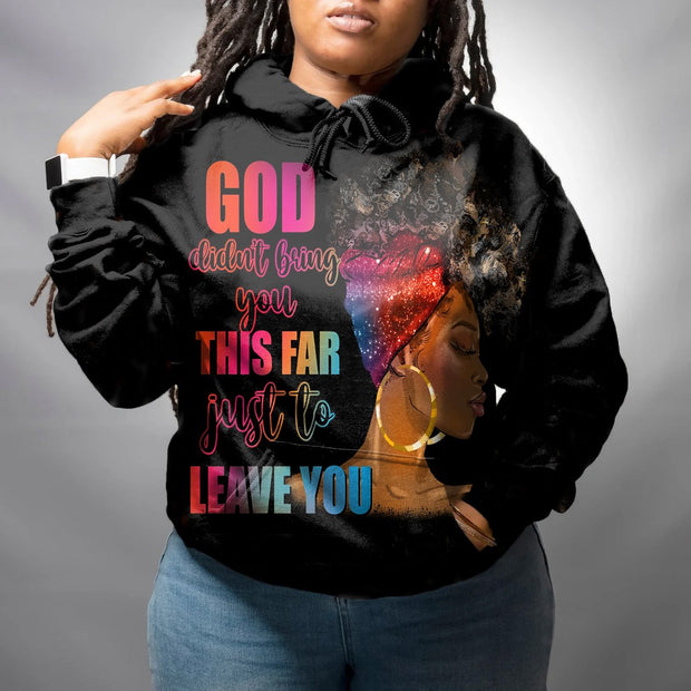 Women's Plus Size God Do Anything Long Sleeve Hoodie