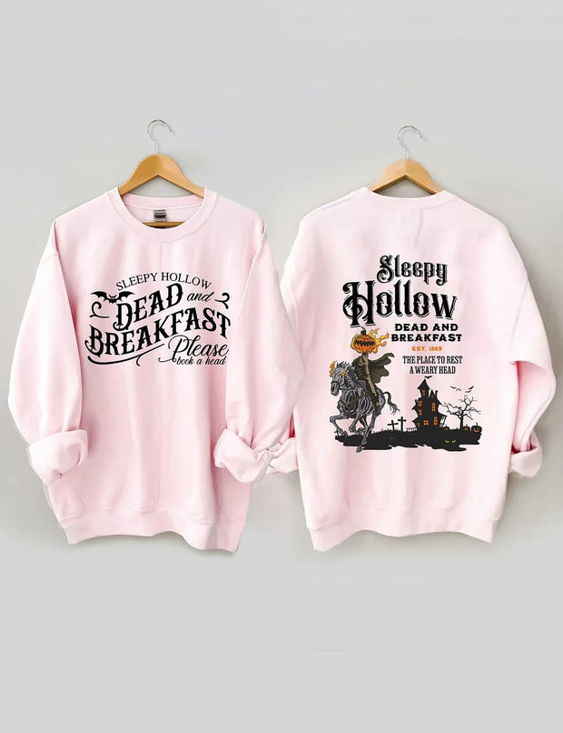 Women's Plus Size Sleepy Hollow Dead And Breakfast Sweatshirt