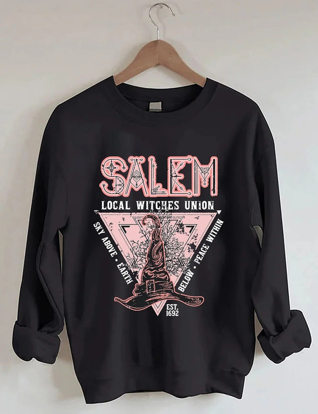 Women's Plus Size Salem Local Witches Union Sweatshirt