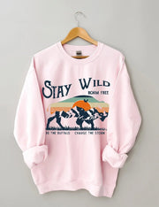Women's Plus Size Stay Wild Buffalo Sweatshirt
