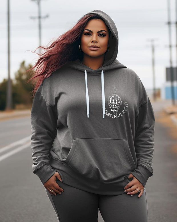 Women's Plus Don't Talk to Me When I'm Overstimulated Hoodie