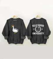 Women's Plus Size Silly Goose University Sweatshirt