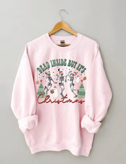 Women's Plus Size Dead Inside But It's Christmas Sweatshirt