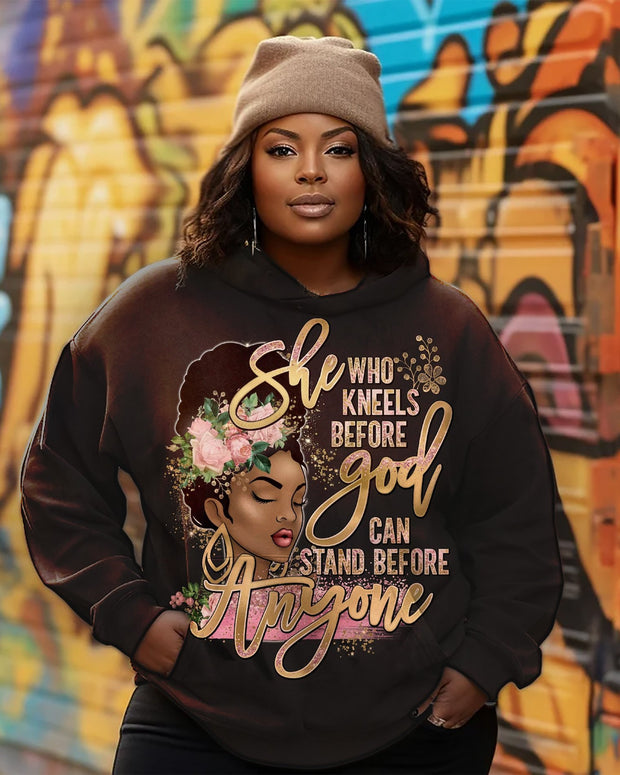 Women's Plus Size She Who Kneels Before God Hoodie