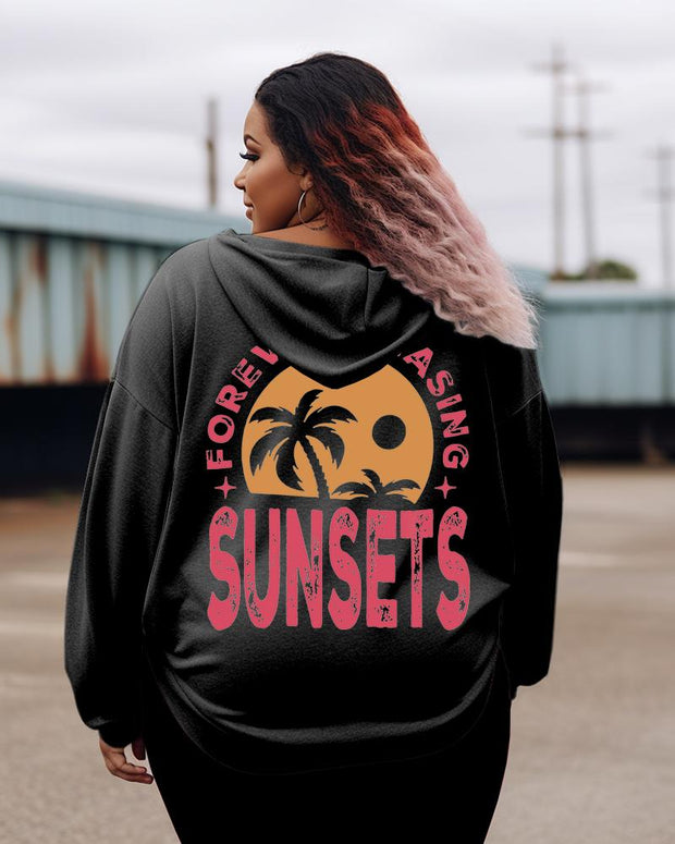 Women's Plus Forever Chasing Sunsets Hoodie