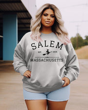 Women's Plus Size Casual Salem Massachusetts Sweatshirt