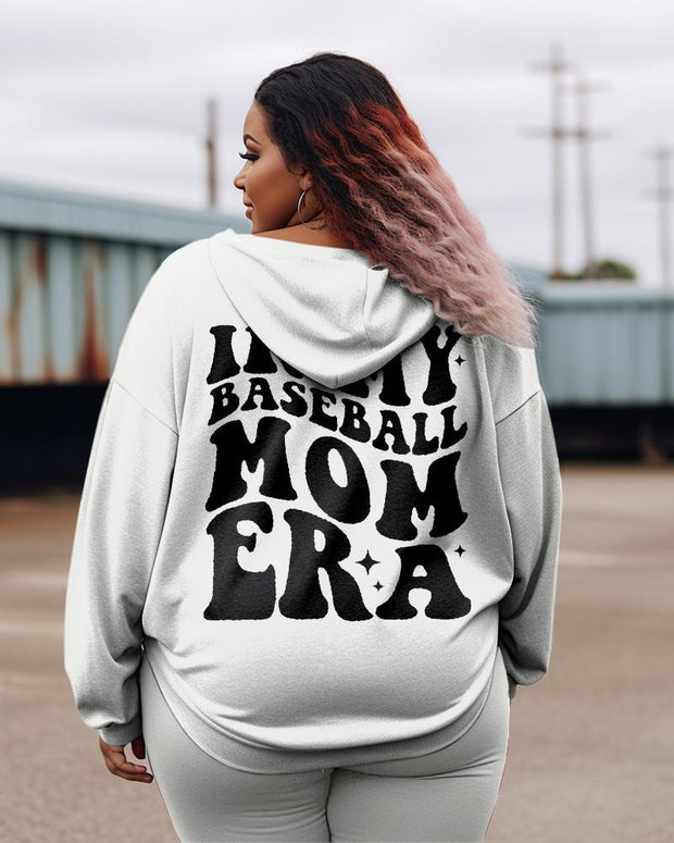 Women's Plus In My Baseball Mom Era Hoodie